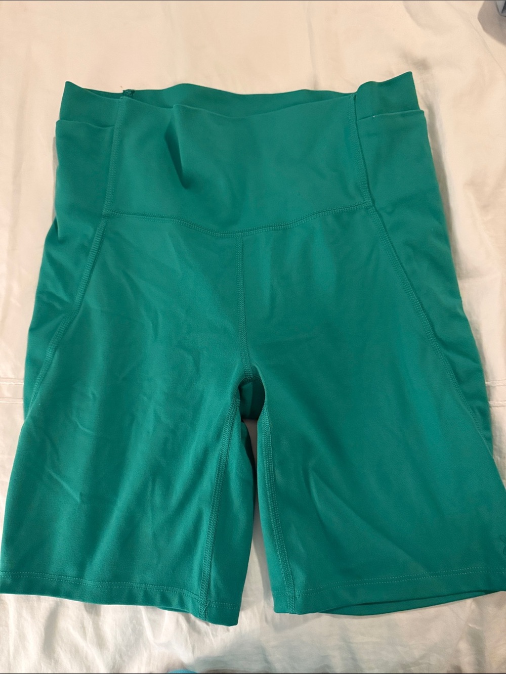 all in motion Teal High-Waist Bike Shorts